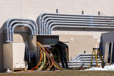 replacement of electrical wires at an outside electrical box